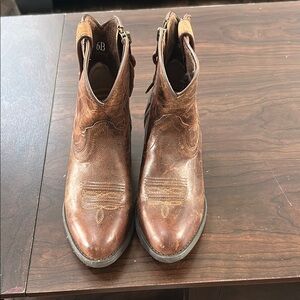 Brown Leather Ankle Boots